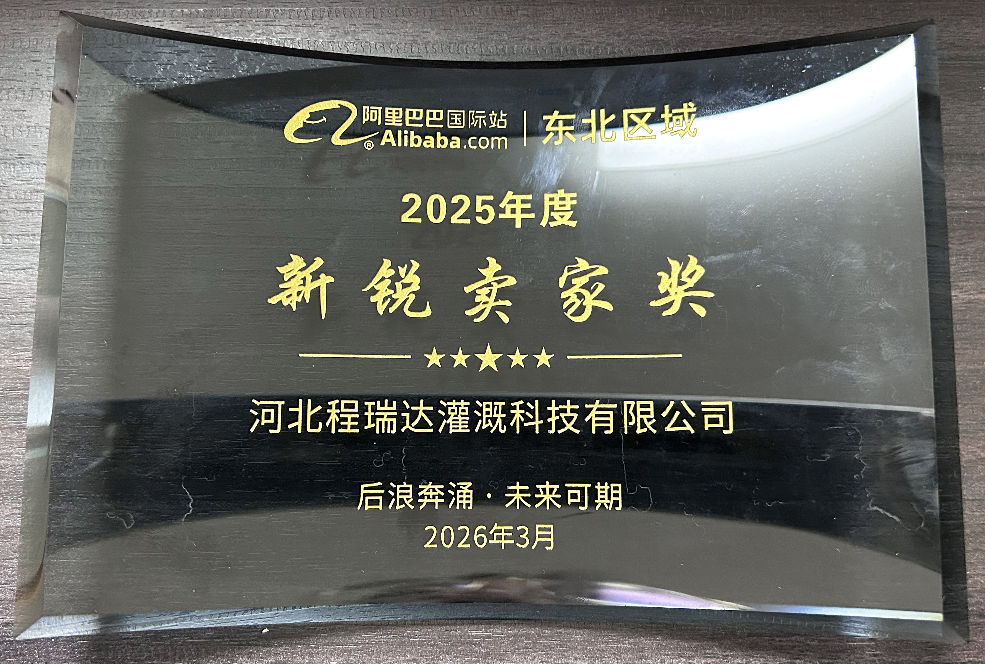 合肥程瑞达灌溉 | 荣获阿里国际站新锐卖家奖