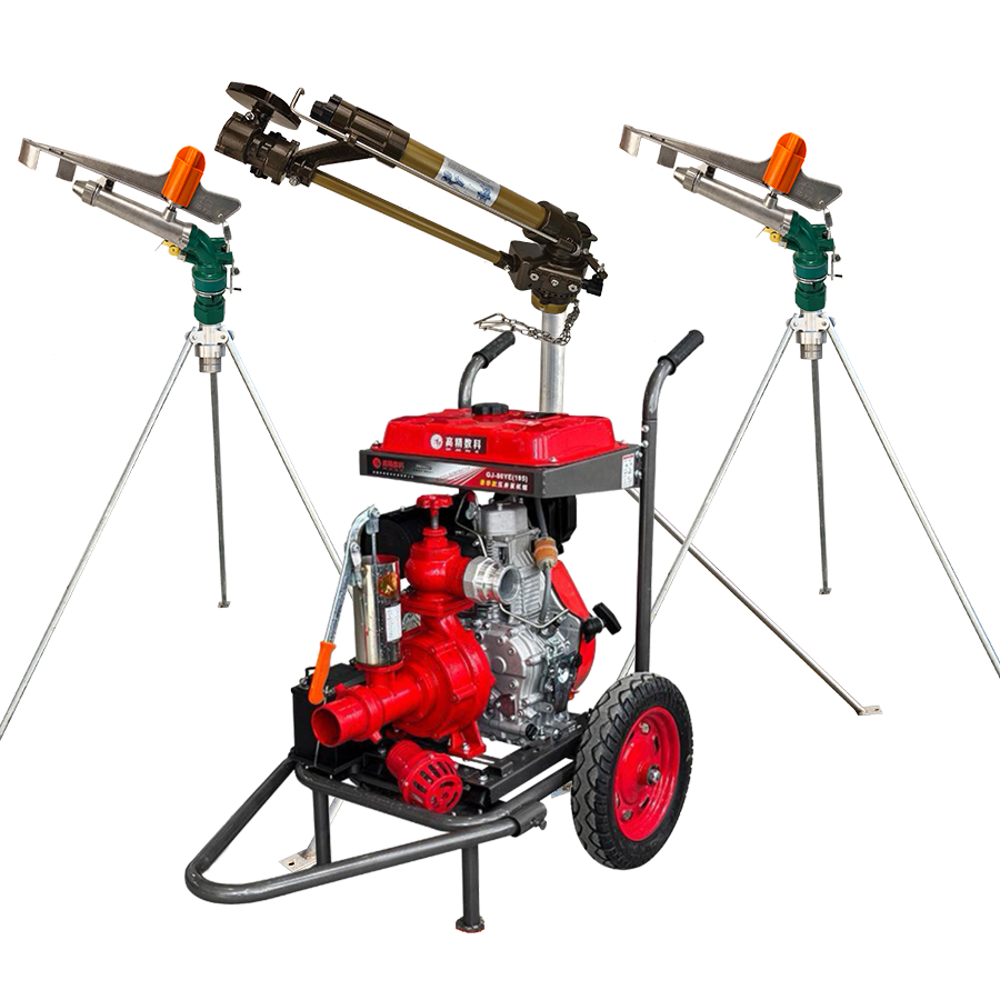 合肥一体式灌溉机组 全套喷枪水带配齐 抗旱浇地神器